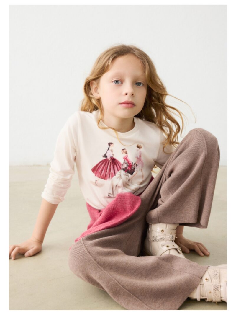 Longsleeve met meisjes roze - MAYORAL