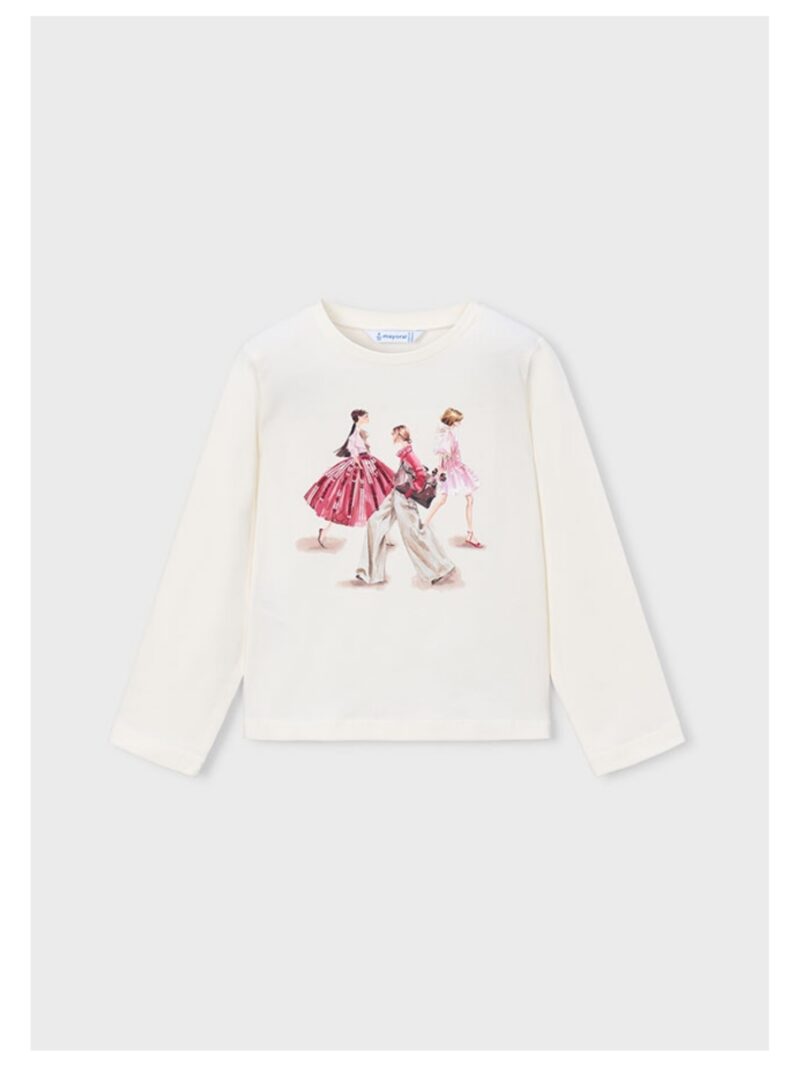 Longsleeve met meisjes roze - MAYORAL