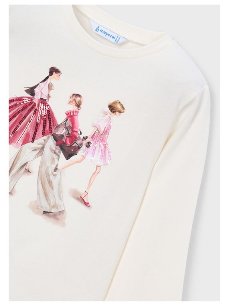 Longsleeve met meisjes roze - MAYORAL