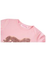 Longsleeve paard met pailletten roze - SOMEONE