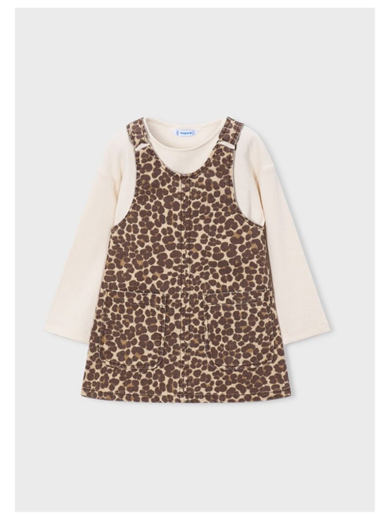 Set van longsleeve + jurk leopard - MAYORAL