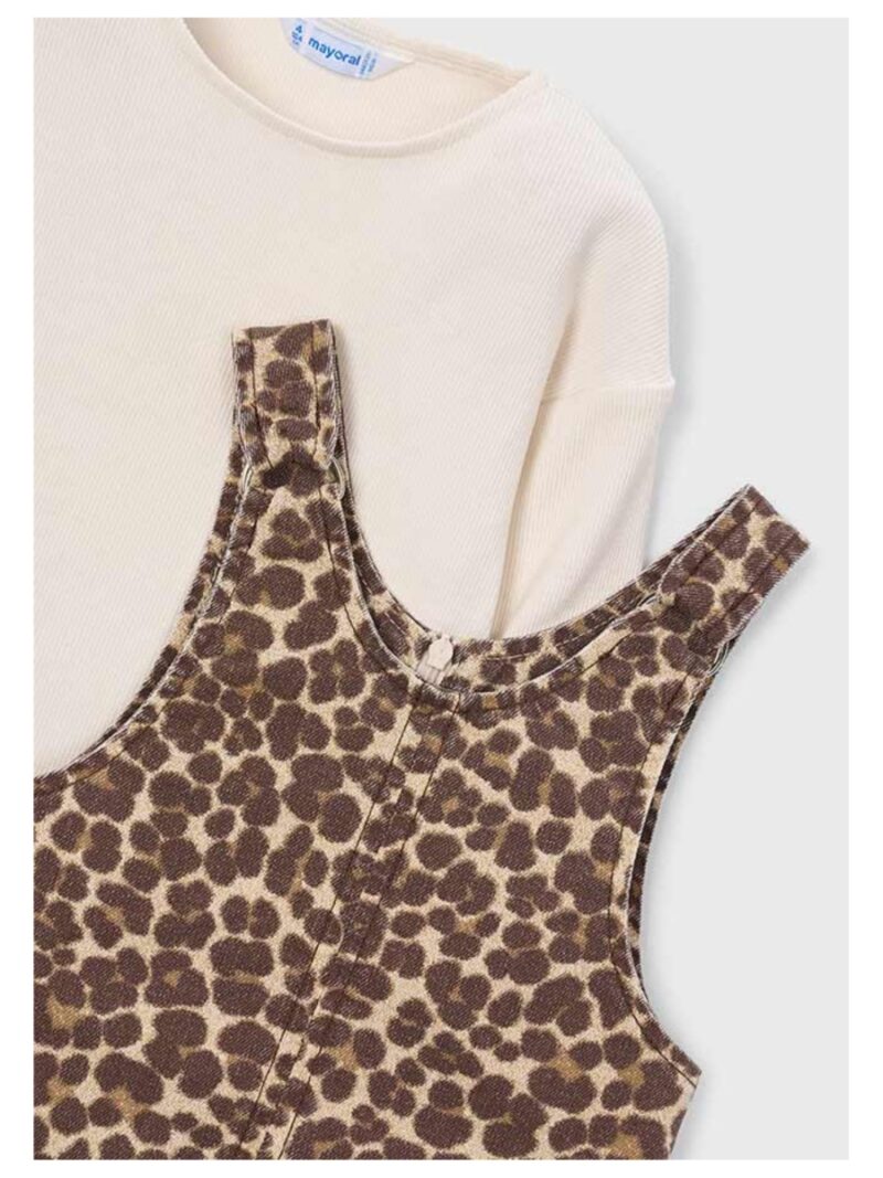 Set van longsleeve + jurk leopard - MAYORAL