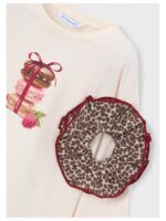 Set van longsleeve met haarrekkertje macarons - MAYORAL