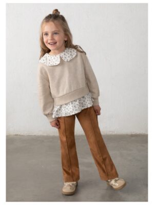 Set van sweater + suede broek - MAYORAL