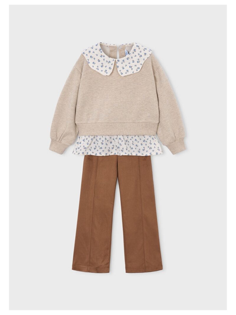Set van sweater + suede broek - MAYORAL