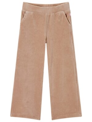 Soepele broek met rib beige - SOMEONE
