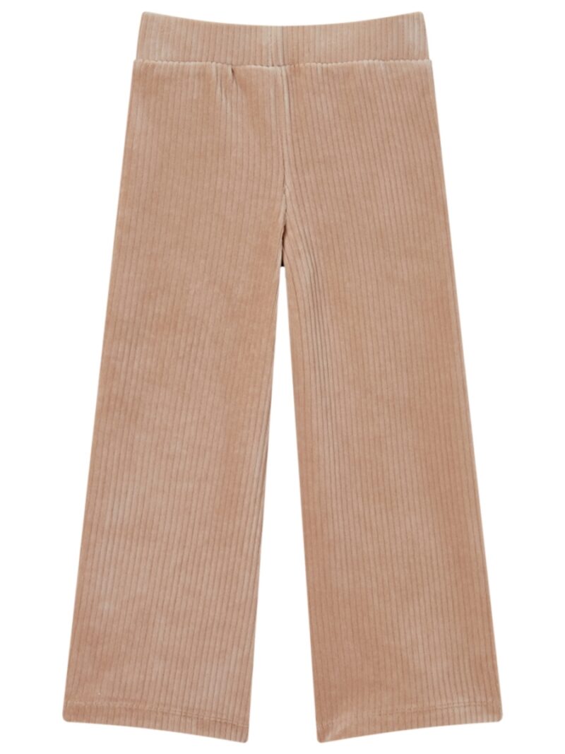 Soepele broek met rib beige - SOMEONE