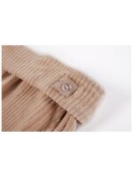 Soepele broek met rib beige - SOMEONE
