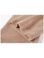 Soepele broek met rib beige - SOMEONE