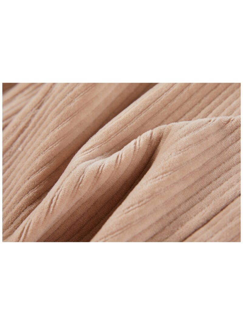 Soepele broek met rib beige - SOMEONE