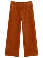 Soepele broek met rib bruin - SOMEONE