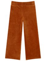 Soepele broek met rib bruin - SOMEONE
