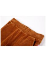 Soepele broek met rib bruin - SOMEONE