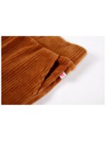 Soepele broek met rib bruin - SOMEONE