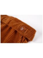 Soepele broek met rib bruin - SOMEONE