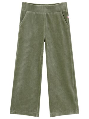 Soepele broek met rib muntgroen - SOMEONE