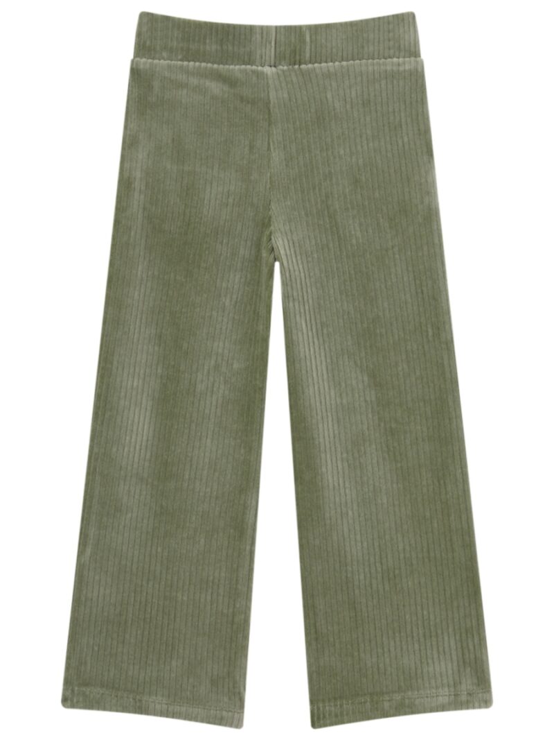 Soepele broek met rib muntgroen - SOMEONE