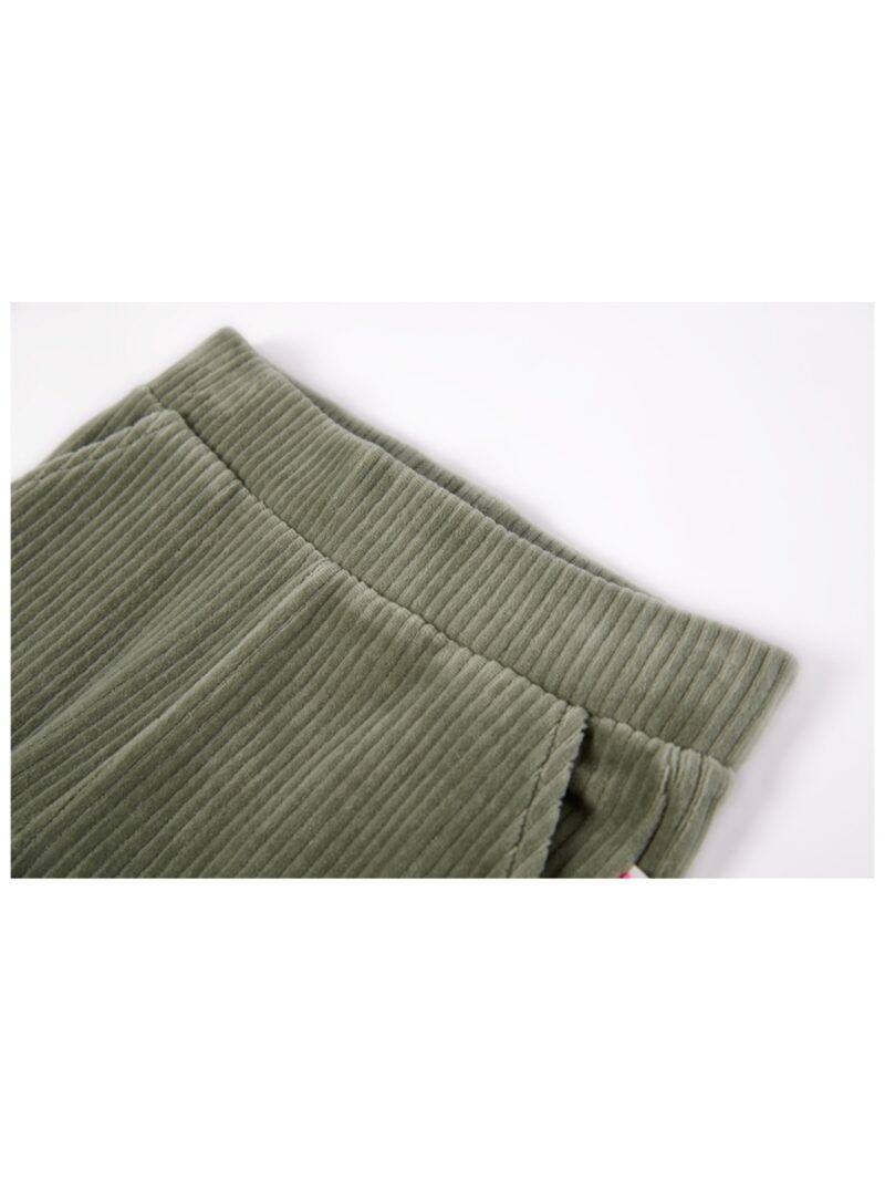 Soepele broek met rib muntgroen - SOMEONE