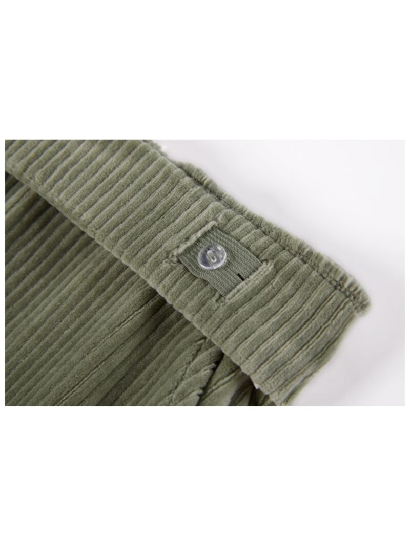 Soepele broek met rib muntgroen - SOMEONE