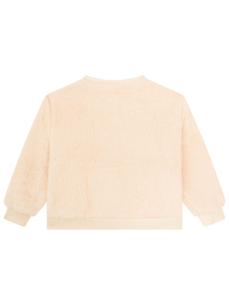 Teddy trui met paardje beige - SOMEONE