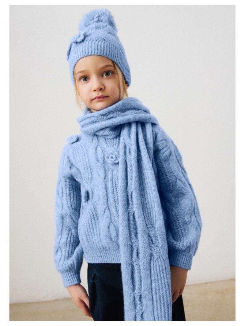 Trui met bloemen blauw - MAYORAL