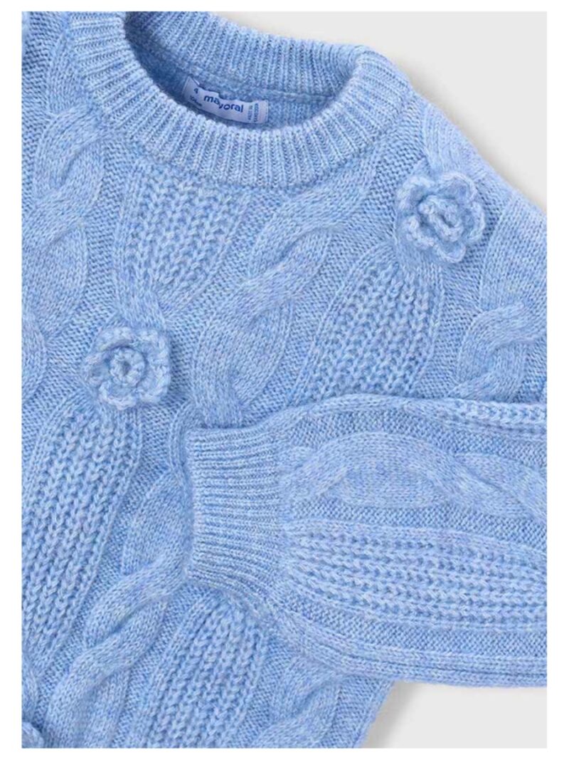 Trui met bloemen blauw - MAYORAL