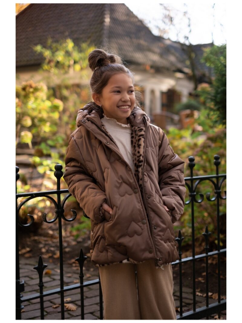 Anna reversible jacket donkerbruin - LIKE FLO