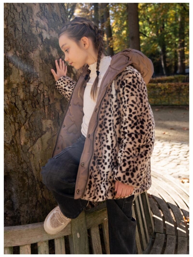 Anna reversible jacket donkerbruin - LIKE FLO