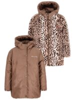 Anna reversible jacket donkerbruin - LIKE FLO