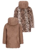 Anna reversible jacket donkerbruin - LIKE FLO