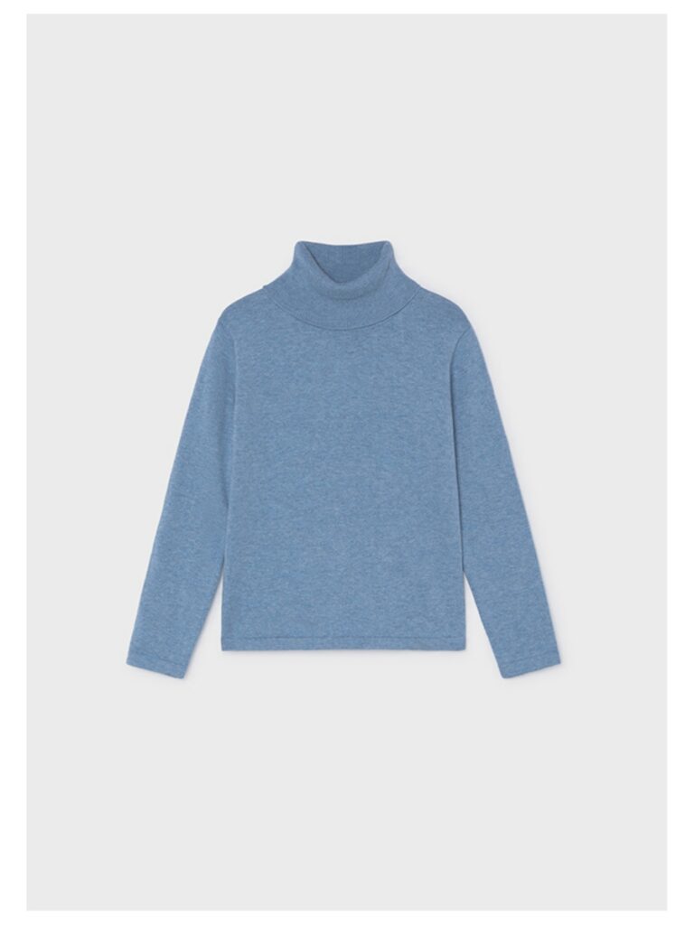 Basic longsleeve met rolkraag lichtblauw - MAYORAL 