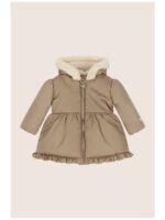 Belly ruffle winterjasje - Dark Champagne - LE CHIC ATELIER
