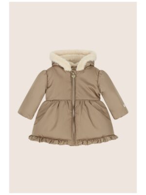 Belly ruffle winterjasje - Dark Champagne - LE CHIC ATELIER