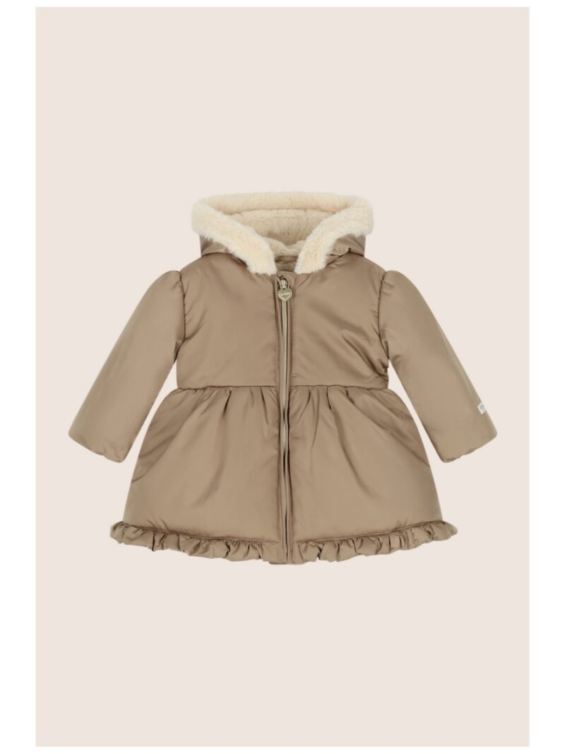 Belly ruffle winterjasje - Dark Champagne - LE CHIC ATELIER