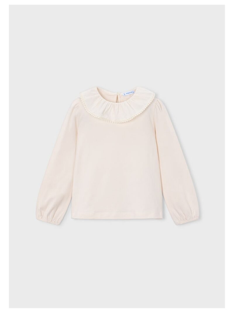 Blouse met kraagje off-white - MAYORAL