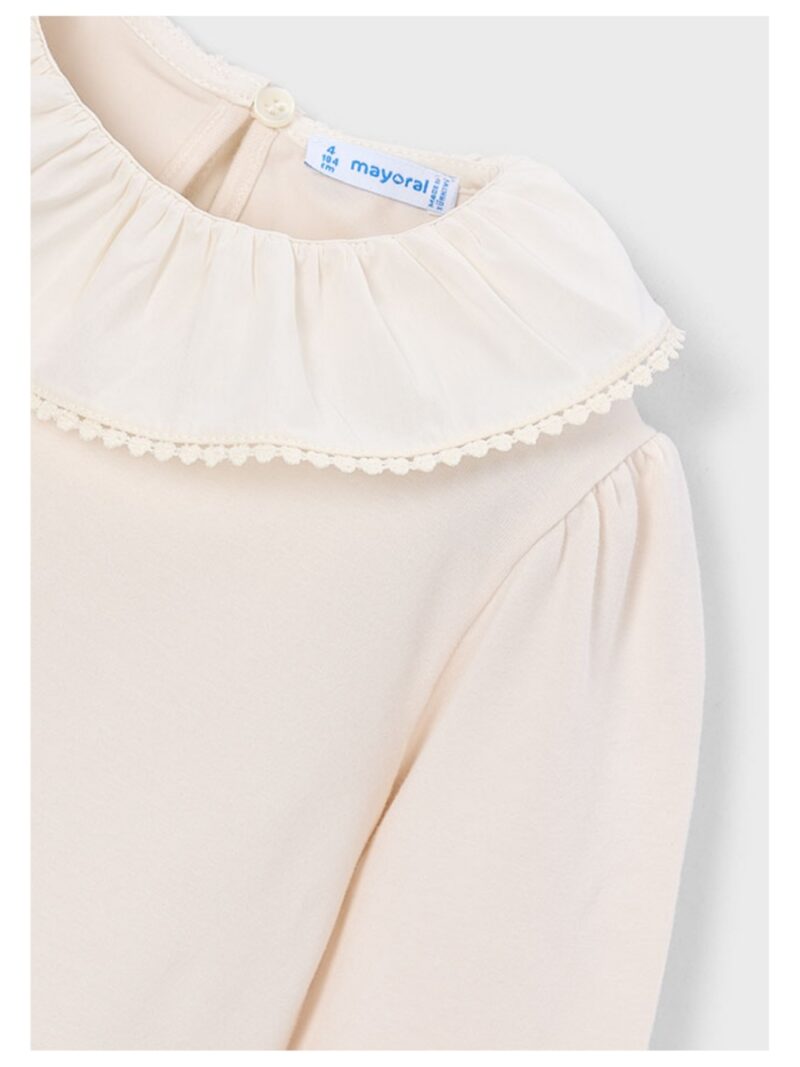 Blouse met kraagje off-white - MAYORAL