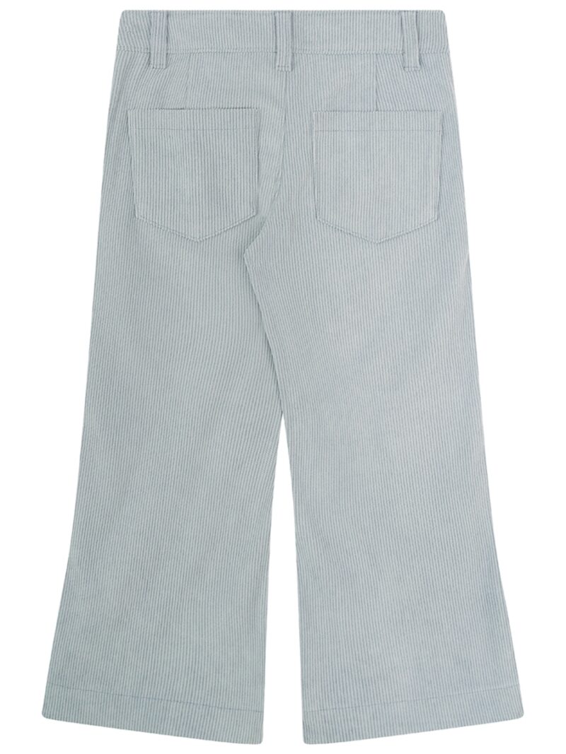 Broek met fijne rib lichtblauw - SOMEONE