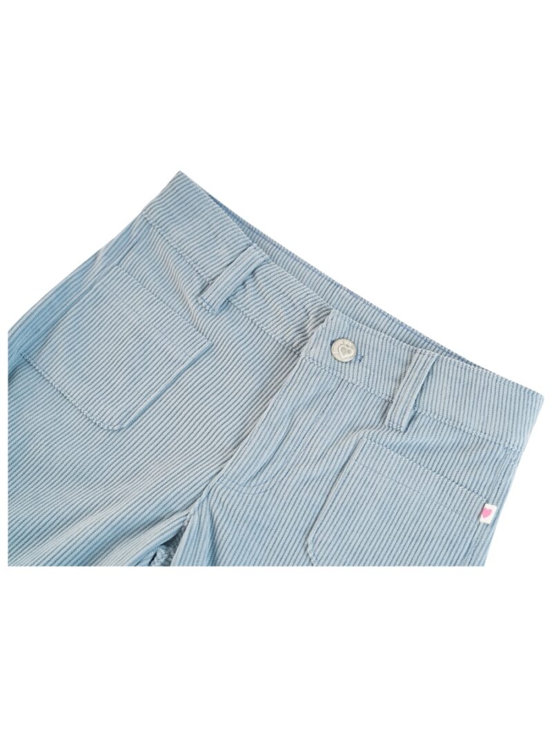 Broek met fijne rib lichtblauw - SOMEONE