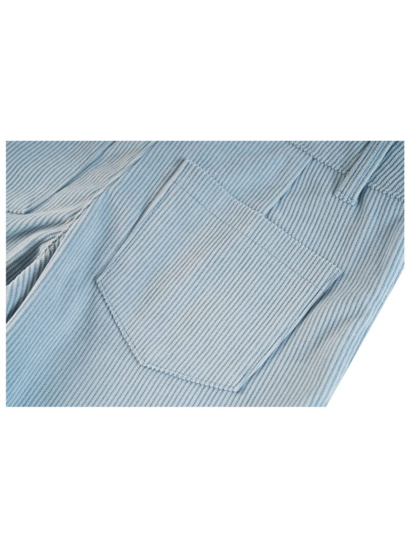 Broek met fijne rib lichtblauw - SOMEONE