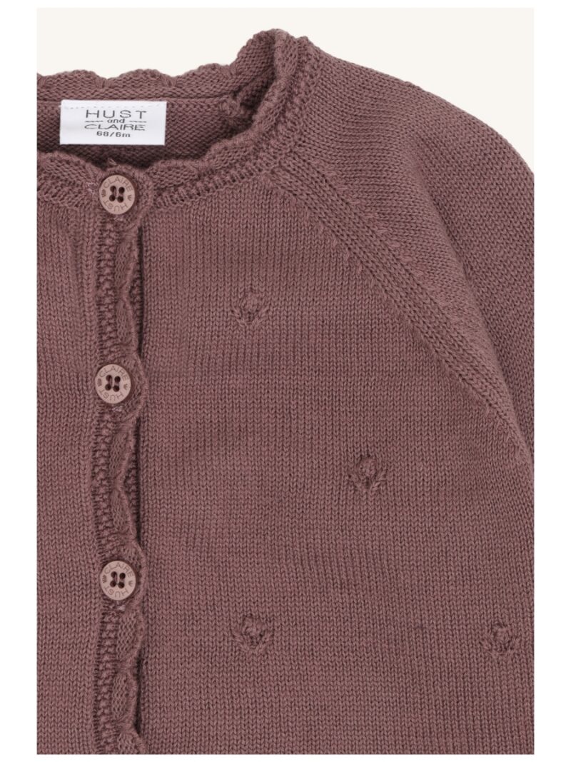 Cardigan paars (plum) - HUST AND CLAIRE