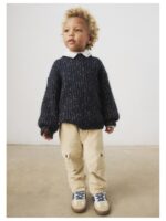 Cargo broek met fijne rib beige - MAYORAL