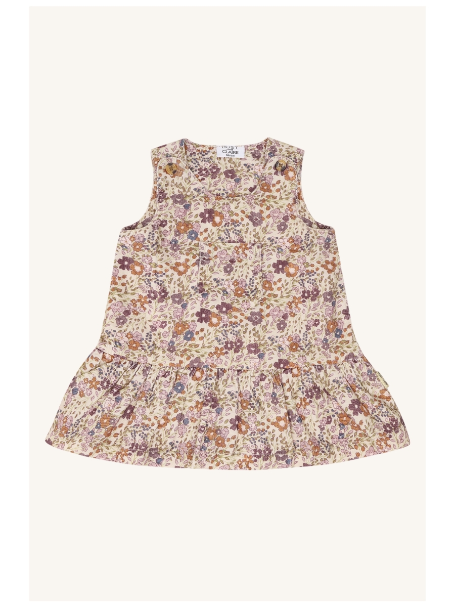Corduroy jurk met bloemenprint - HUST AND CLAIRE