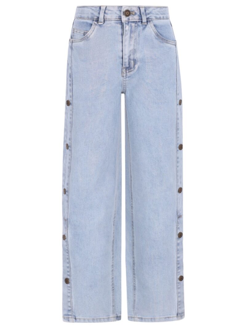 Fieke broek holographic denim - LIKE FLO