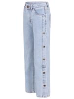 Fieke broek holographic denim - LIKE FLO