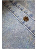Fieke broek holographic denim - LIKE FLO