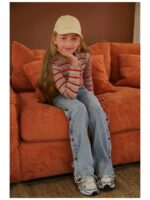 Fieke broek holographic denim - LIKE FLO