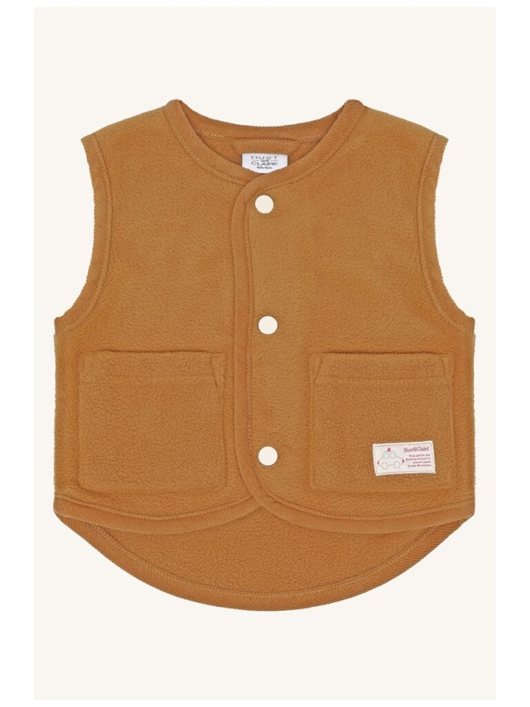 Fleece vest bruin - HUST AND CLAIRE 