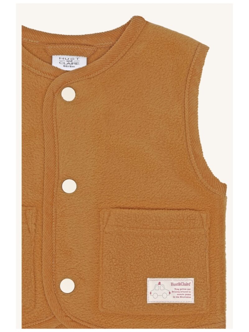 Fleece vest bruin - HUST AND CLAIRE