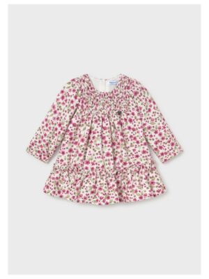 Jurk met bloemen velvet - MAYORAL