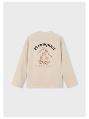 Longsleeve camping beige - BOSTON KIDS